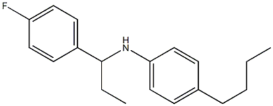 4-butyl-N-[1-(4-fluorophenyl)propyl]aniline Structure