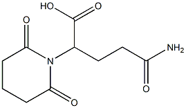 4-carbamoyl-2-(2,6-dioxopiperidin-1-yl)butanoic acid Structure