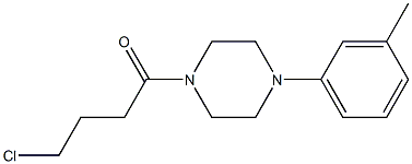 4-chloro-1-[4-(3-methylphenyl)piperazin-1-yl]butan-1-one Struktur