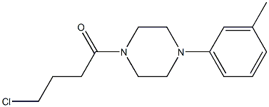 4-chloro-1-[4-(3-methylphenyl)piperazin-1-yl]butan-1-one,,结构式