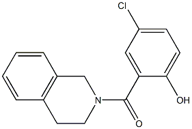 4-chloro-2-(1,2,3,4-tetrahydroisoquinolin-2-ylcarbonyl)phenol Structure