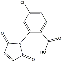 4-chloro-2-(2,5-dioxo-2,5-dihydro-1H-pyrrol-1-yl)benzoic acid 结构式