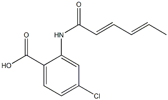 4-chloro-2-(hexa-2,4-dienamido)benzoic acid