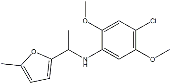 4-chloro-2,5-dimethoxy-N-[1-(5-methylfuran-2-yl)ethyl]aniline