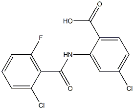 4-chloro-2-[(2-chloro-6-fluorobenzene)amido]benzoic acid