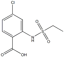 4-chloro-2-[(ethylsulfonyl)amino]benzoic acid Structure