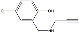 4-chloro-2-[(prop-2-yn-1-ylamino)methyl]phenol Structure