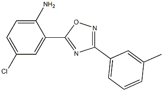 4-chloro-2-[3-(3-methylphenyl)-1,2,4-oxadiazol-5-yl]aniline Struktur