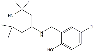 4-chloro-2-{[(2,2,6,6-tetramethylpiperidin-4-yl)amino]methyl}phenol Structure