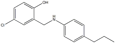 4-chloro-2-{[(4-propylphenyl)amino]methyl}phenol