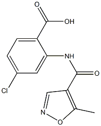 4-chloro-2-{[(5-methylisoxazol-4-yl)carbonyl]amino}benzoic acid
