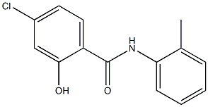 4-chloro-2-hydroxy-N-(2-methylphenyl)benzamide Structure