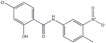 4-chloro-2-hydroxy-N-(4-methyl-3-nitrophenyl)benzamide 化学構造式