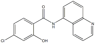 4-chloro-2-hydroxy-N-(quinolin-5-yl)benzamide 结构式