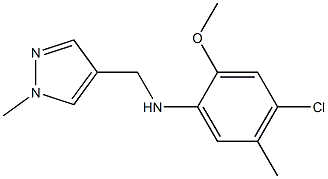 4-chloro-2-methoxy-5-methyl-N-[(1-methyl-1H-pyrazol-4-yl)methyl]aniline