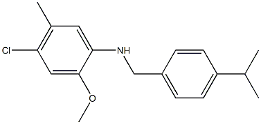 4-chloro-2-methoxy-5-methyl-N-{[4-(propan-2-yl)phenyl]methyl}aniline