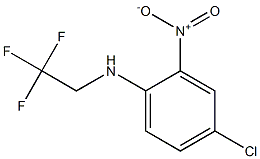 4-chloro-2-nitro-N-(2,2,2-trifluoroethyl)aniline,,结构式