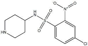 4-chloro-2-nitro-N-(piperidin-4-yl)benzene-1-sulfonamide|