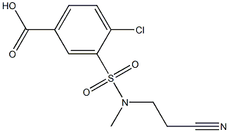 4-chloro-3-[(2-cyanoethyl)(methyl)sulfamoyl]benzoic acid