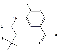 4-chloro-3-[(3,3,3-trifluoropropanoyl)amino]benzoic acid Structure