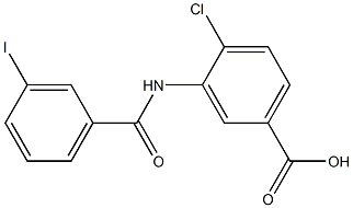 4-chloro-3-[(3-iodobenzene)amido]benzoic acid 结构式