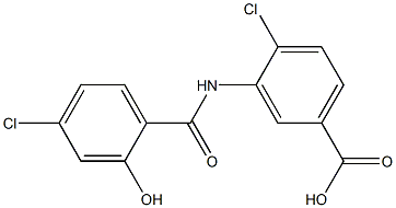 4-chloro-3-[(4-chloro-2-hydroxybenzene)amido]benzoic acid