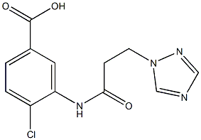  4-chloro-3-[3-(1H-1,2,4-triazol-1-yl)propanamido]benzoic acid