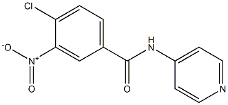 4-chloro-3-nitro-N-(pyridin-4-yl)benzamide,,结构式