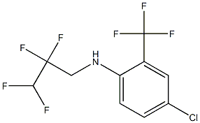 4-chloro-N-(2,2,3,3-tetrafluoropropyl)-2-(trifluoromethyl)aniline Struktur