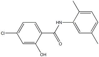 4-chloro-N-(2,5-dimethylphenyl)-2-hydroxybenzamide,,结构式