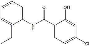 4-chloro-N-(2-ethylphenyl)-2-hydroxybenzamide Structure