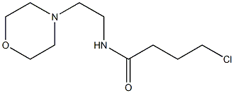 4-chloro-N-(2-morpholin-4-ylethyl)butanamide 化学構造式
