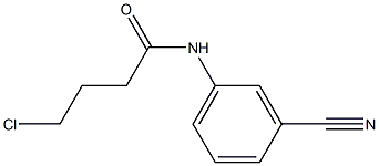 4-chloro-N-(3-cyanophenyl)butanamide Struktur