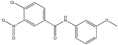 4-chloro-N-(3-methoxyphenyl)-3-nitrobenzamide,,结构式