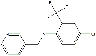 4-chloro-N-(pyridin-3-ylmethyl)-2-(trifluoromethyl)aniline,,结构式