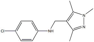 4-chloro-N-[(1,3,5-trimethyl-1H-pyrazol-4-yl)methyl]aniline|