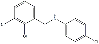 4-chloro-N-[(2,3-dichlorophenyl)methyl]aniline 结构式