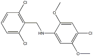  4-chloro-N-[(2,6-dichlorophenyl)methyl]-2,5-dimethoxyaniline