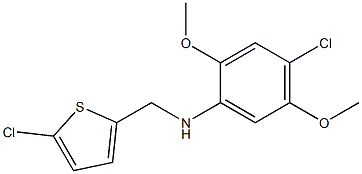  4-chloro-N-[(5-chlorothiophen-2-yl)methyl]-2,5-dimethoxyaniline