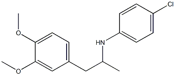  4-chloro-N-[1-(3,4-dimethoxyphenyl)propan-2-yl]aniline