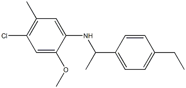 4-chloro-N-[1-(4-ethylphenyl)ethyl]-2-methoxy-5-methylaniline