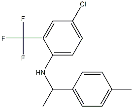 4-chloro-N-[1-(4-methylphenyl)ethyl]-2-(trifluoromethyl)aniline Structure