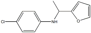 4-chloro-N-[1-(furan-2-yl)ethyl]aniline 结构式