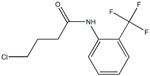 4-chloro-N-[2-(trifluoromethyl)phenyl]butanamide 结构式