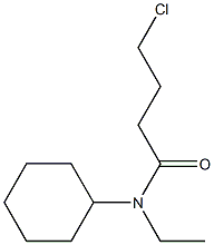 4-chloro-N-cyclohexyl-N-ethylbutanamide Structure
