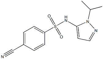 4-cyano-N-(1-isopropyl-1H-pyrazol-5-yl)benzenesulfonamide