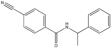 4-cyano-N-(1-phenylethyl)benzamide Struktur