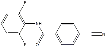 4-cyano-N-(2,6-difluorophenyl)benzamide 结构式