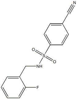 4-cyano-N-(2-fluorobenzyl)benzenesulfonamide|