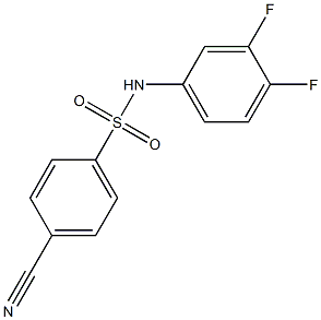 4-cyano-N-(3,4-difluorophenyl)benzenesulfonamide